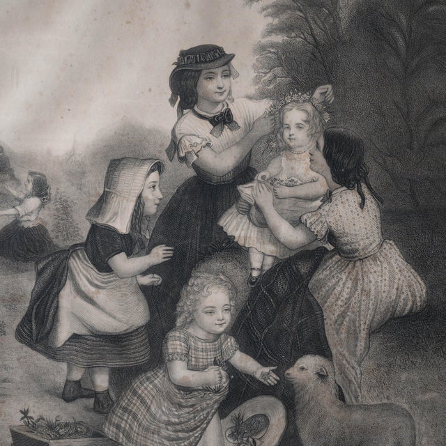 The Spring Time of Life Engraving by G. Bather, c.1868 For Sale - Image 4 of 8