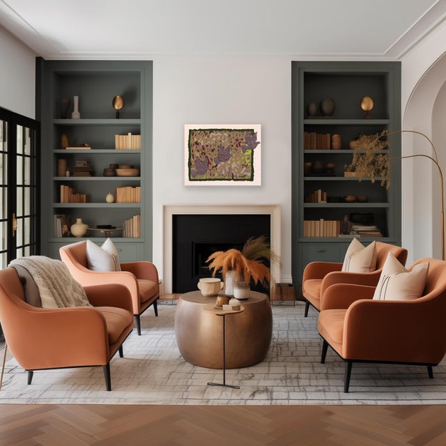 Brown Doves Flying for Peace - Abstract Textural Layered Graffiti Mixed Media Painting Original Artwork by Amber Goldhammer For Sale - Image 8 of 9