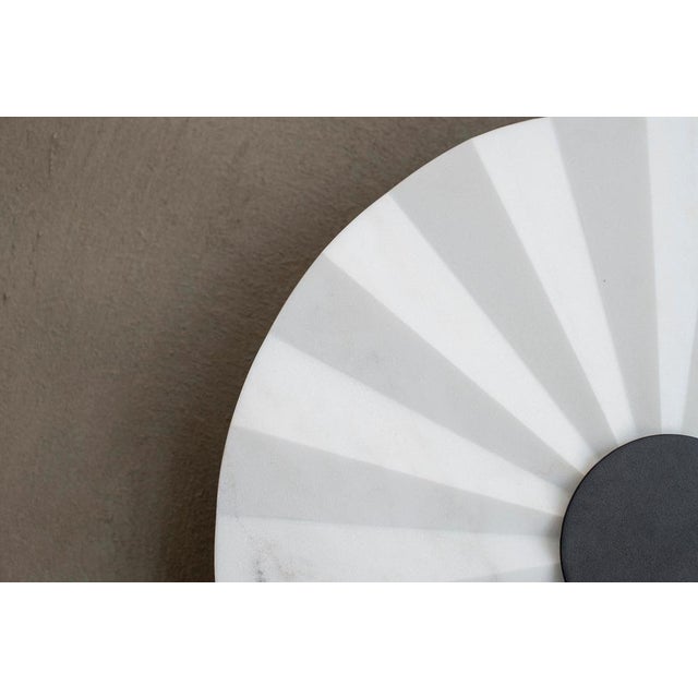 Oru 65 Marble Wall Lamp in Powder-Coated Steel and Marble by Stella Orlandino For Sale - Image 4 of 8