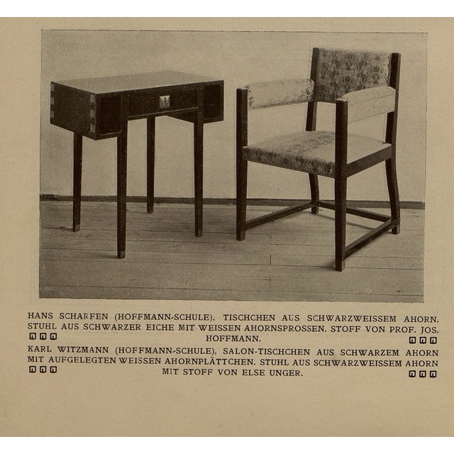 Viennese Secessionist Armchairs and Chairs by Max Benirschke / School of Prof. Josef Hoffmann, 1903, Set of 4 For Sale - Image 9 of 18