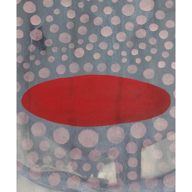 Gray Max Manning “Untitled (CVS70)” Contemporary Blue, Pink, & Red Geometric Abstract Painting, 2017 For Sale - Image 8 of 8
