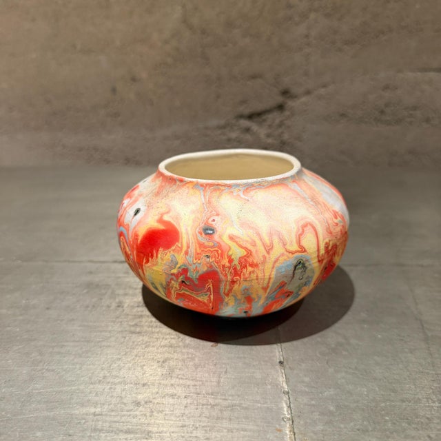 Ceramic Vintage Nemadji Indian Art Pottery Red Vase by Native American Maker For Sale - Image 7 of 7