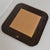 Brown Postmodern Italian Square Mirror with Dark Brown Lacquered Frame, 1980s For Sale - Image 8 of 9