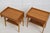 Brown Vintage Swedish Scandinavian Modern Teak Nightstands with Drawers, 1960s, Set of 2 For Sale - Image 8 of 10