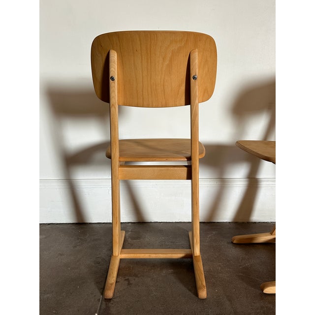 Vintage 1960's Mid Century Beechwood Dining Chairs For Sale In Los Angeles - Image 6 of 18