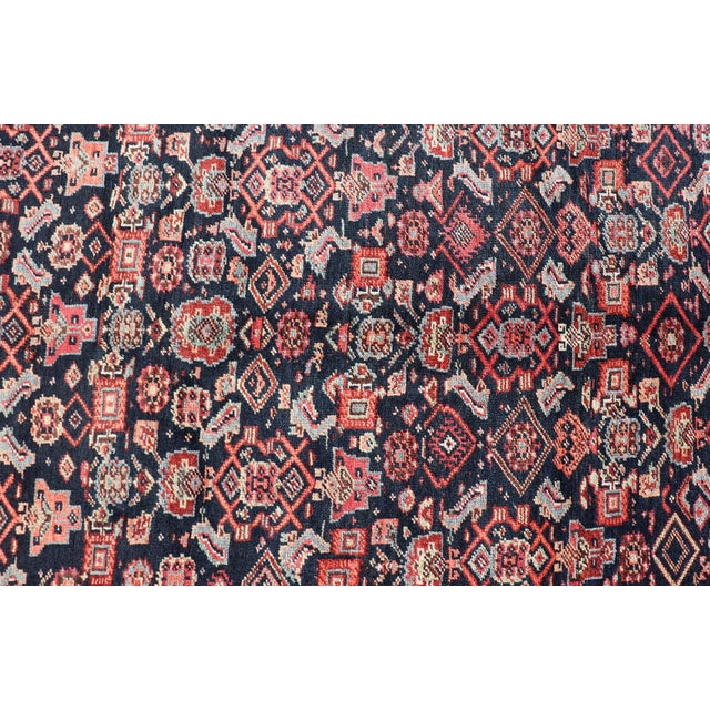 Antique Persian Bidjar Long Gallery Rug With All-Over Sub-Geometric Design For Sale In Atlanta - Image 6 of 14