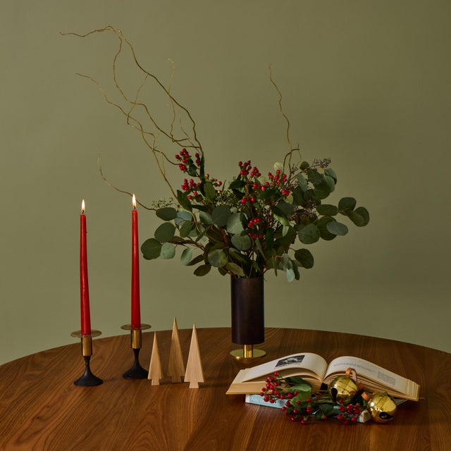 Carl Auböck brass #7234 candleholder- a pair. Designed in the 1950s, this versatile and minimalist Viennese candleholder...