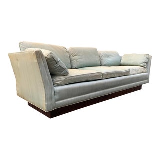 Mid Century Modern Vintage Milo Baughman Sofa With Plinth Base B. Altman & Co. New York For Sale