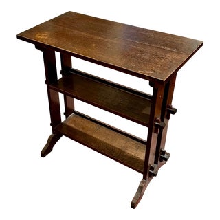 Arts & Crafts Roycroft Little Journey Oak Book Stand Circa 1910. For Sale
