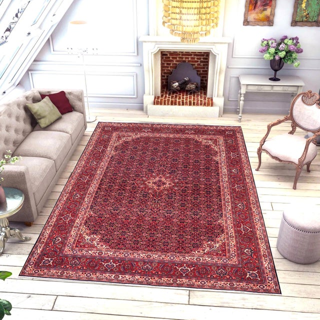 Transform your space with a stunning vintage antique hand-knotted premium wool rug. Crafted by hand in a beautiful color...