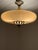 Brown Swedish Grace Brass and Glass Ceiling Lamp by Harald Notini for Böhlmarks, 1929 For Sale - Image 8 of 12