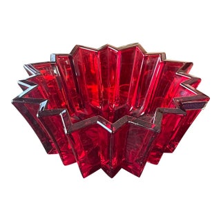 Marquis by Waterford Star Ruby Red Bowl For Sale