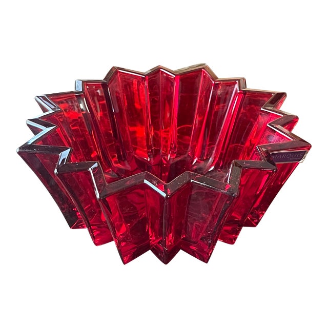 Marquis by Waterford Star Ruby Red Bowl For Sale