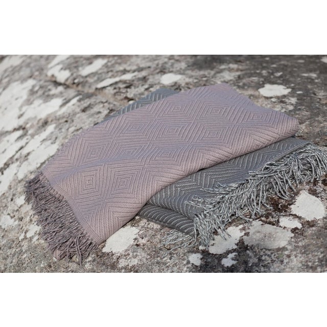 Diamond Hush Deep Splendor Throw by Catharina Mende For Sale - Image 4 of 5