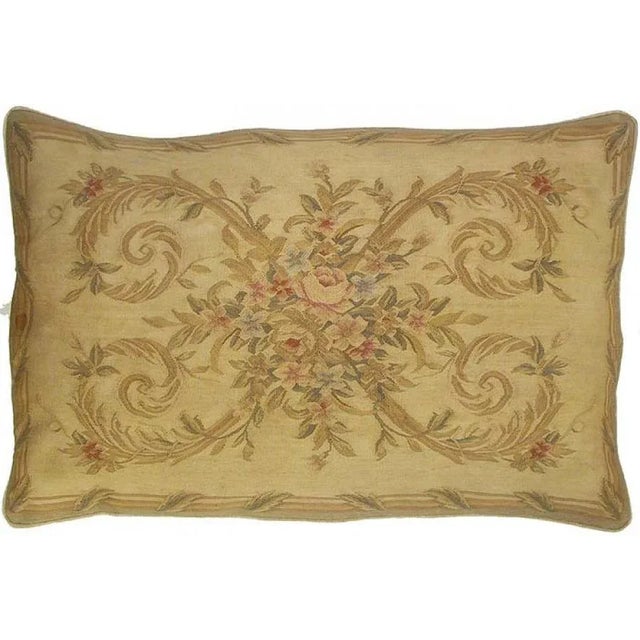 Overall measurements (inches) 27H x 40W x 4D. Displaying a pretty design of flowers and flourishes, this new Aubusson...