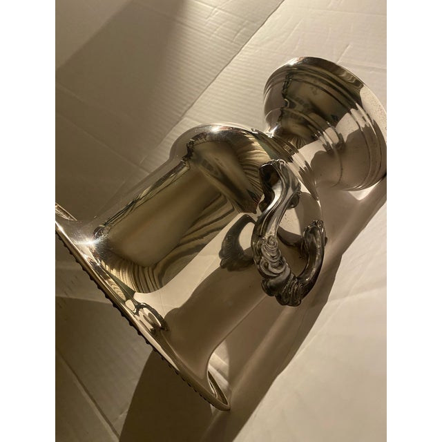 Vintage Leonard Hollywood Regency Silver-Plated Trophy Champagne Bucket Urn For Sale - Image 10 of 12