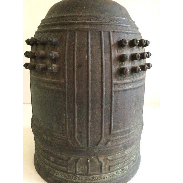 19th Century Bronze Temple Bell For Sale - Image 4 of 9
