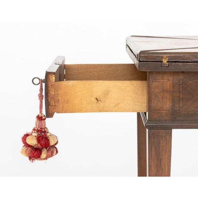 Edwardian Style Folding Envelope Game Table For Sale - Image 9 of 9