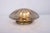 A wonderful round smoked glass flush mount light by hillebrand leuchten, germany, 1970s. Thick textured glass on a brass...