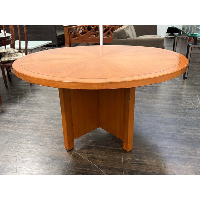Design Plus Gallery presents a Custom Made Conference Table with a Natural Cherry Wood Finish. Furnish your small business...