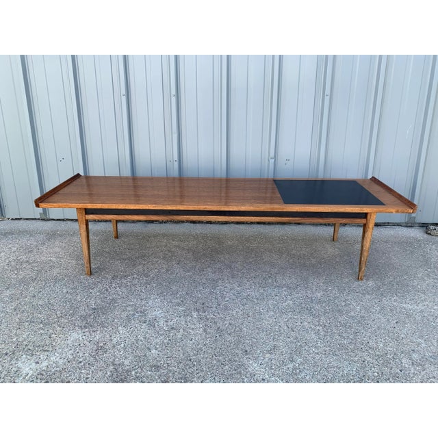 Mid-Century Modern 1960s Merton L. Gershun for Dillingham "Esprit" Walnut Coffee Table For Sale - Image 3 of 10