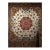 Vintage Persian Tabriz Square Area Rug, Hand-Knotted Wool & Silk, Fine Medallion Floral Pattern, Ivory & Pale Pink, 7x7 For Sale