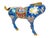 Mid 20th Century Vintage Chinese Cloisonné Horse Figurine Enamel Brass Statue Blue Red Gold 8.5" For Sale - Image 5 of 15