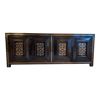 1970s William Doezema for Mastercraft Amboyna Burlwood Sideboard For Sale