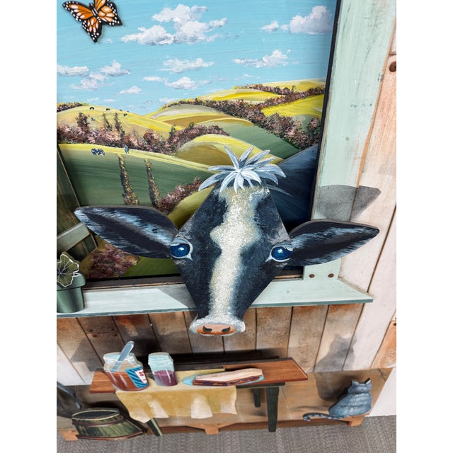 Circa 1988 Stephen Schubert Limited Edition Three Dimensional Giclee Painting For Sale - Image 9 of 12