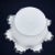 Gorgeous and Classic Fenton Silver Crest Milk Glass Vintage Ruffled Pedestal Compote Candy Dish Bowl. Condition is used...