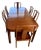 1970s Chinese Soild Rosewood Chinese Longevity Oval Dining Set 7 Piece For Sale