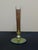 This decorated antique gold aurene Art Nouveau fan vase is a beautiful piece of early 20th-century American art glass by...