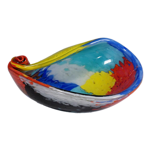 Vintage Oriente Art Glass Bowl by Dino Martens for Aureliano Toso