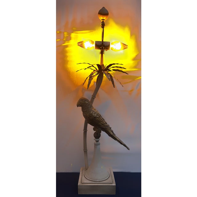 Bring iconic Palm Beach glamour home with this striking vintage Hollywood Regency table lamp featuring a beautifully...