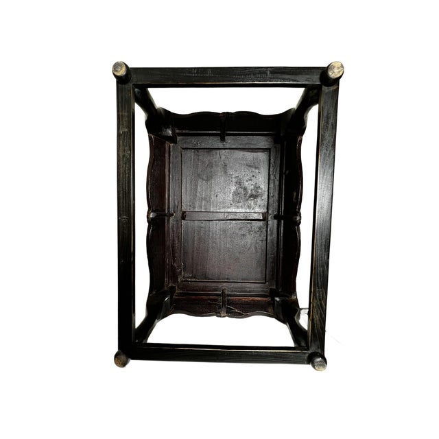 Antique Chinese Black Lacquer Low Table For Sale - Image 13 of 15