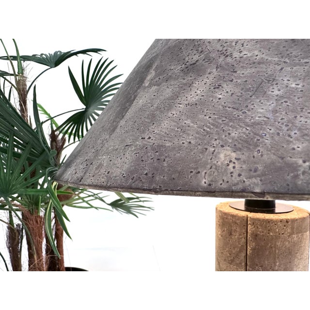 Large Cork Table Lamp by Ingo Maurer for Design M, 1970s For Sale - Image 14 of 18