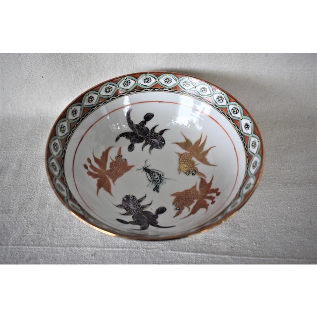 Asian Vintage Chinese Koi Bowl For Sale - Image 3 of 7