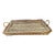 Vintage French Provincial Wicker Gallery Tray For Sale