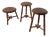 Trio of Tripod Stools, 1950s, Set of 3 For Sale