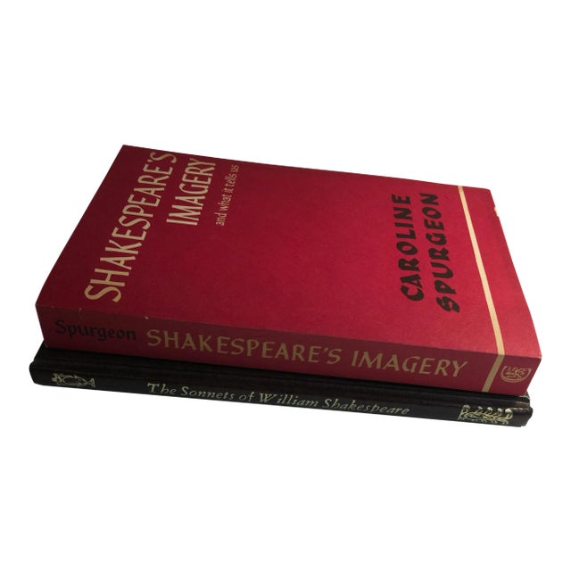 William Shakespeare Sonnets & Imagery Books - A Pair For Sale