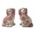 Vintage Reproduction Porcelain Staffordshire Dog Figurines, a Pair For Sale