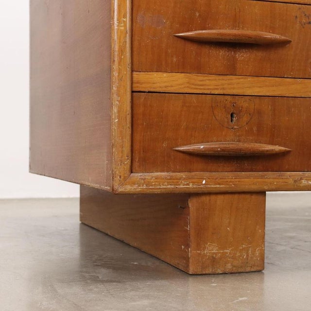 Desk with Green and Black Glass Top, 1950s For Sale - Image 6 of 10