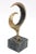 Johanne Gerber Vintage Molten Bronze and Green Variegated Marble Abstract Sculpture Signed by Gerber 1973 For Sale - Image 4 of 9