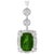17 Carat Green Tourmaline and 4 Carat Diamond Pendant / Necklace 14 Karat Gold For Sale - Image 15 of 18