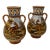 Vintage Hand-Painted Ceramic Vessels Pair For Sale