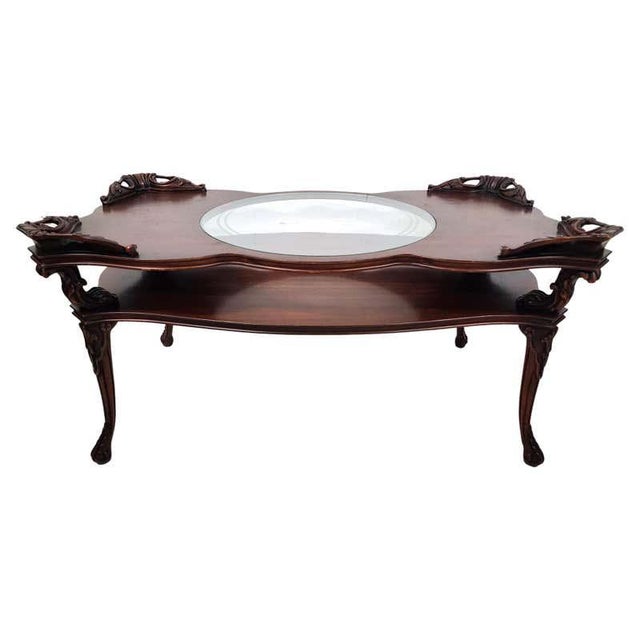 Rare Complete Set (3) of Adams Always Fine Furniture Louis XV Style Tiered Coffee Table and Matching Pair of Side Tables, Circa 1930-40s. For Sale - Image 12 of 12