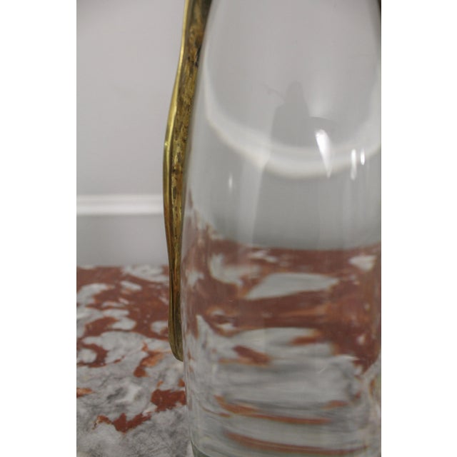 Metal Pair Chapman Brass & Crystal Penguin Figures For Sale - Image 7 of 13