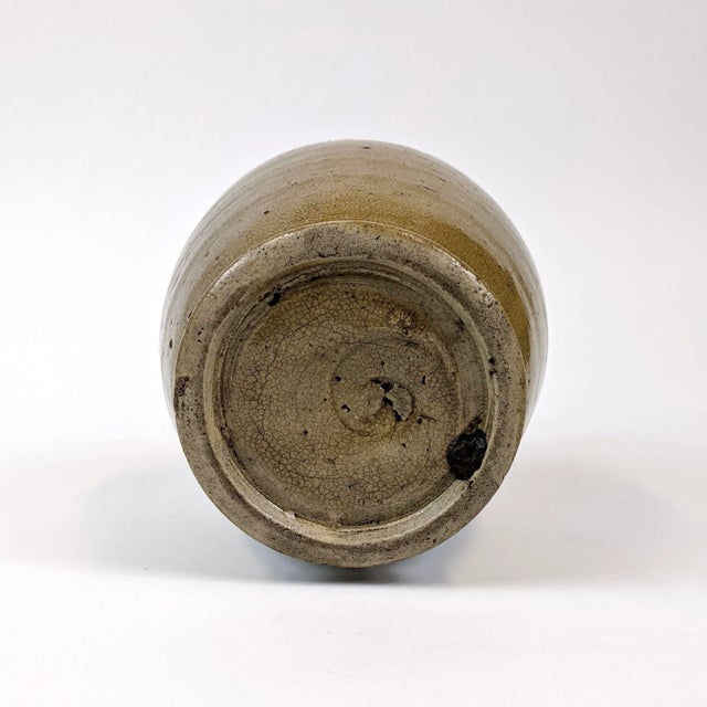 18th Century Brown Glazed Ceramic Saki Bottle For Sale - Image 4 of 5
