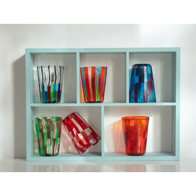 Murano Glass Tequila Cups by Angelo Ballarin for Ribes Studio, 2004, Set of 6 For Sale - Image 12 of 18