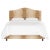 Transitional Kenmore Bed in Natural Fawn, Full For Sale - Image 3 of 6